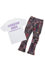 Lake White/Purple T-Shirt/Tapestry Jean Bundle