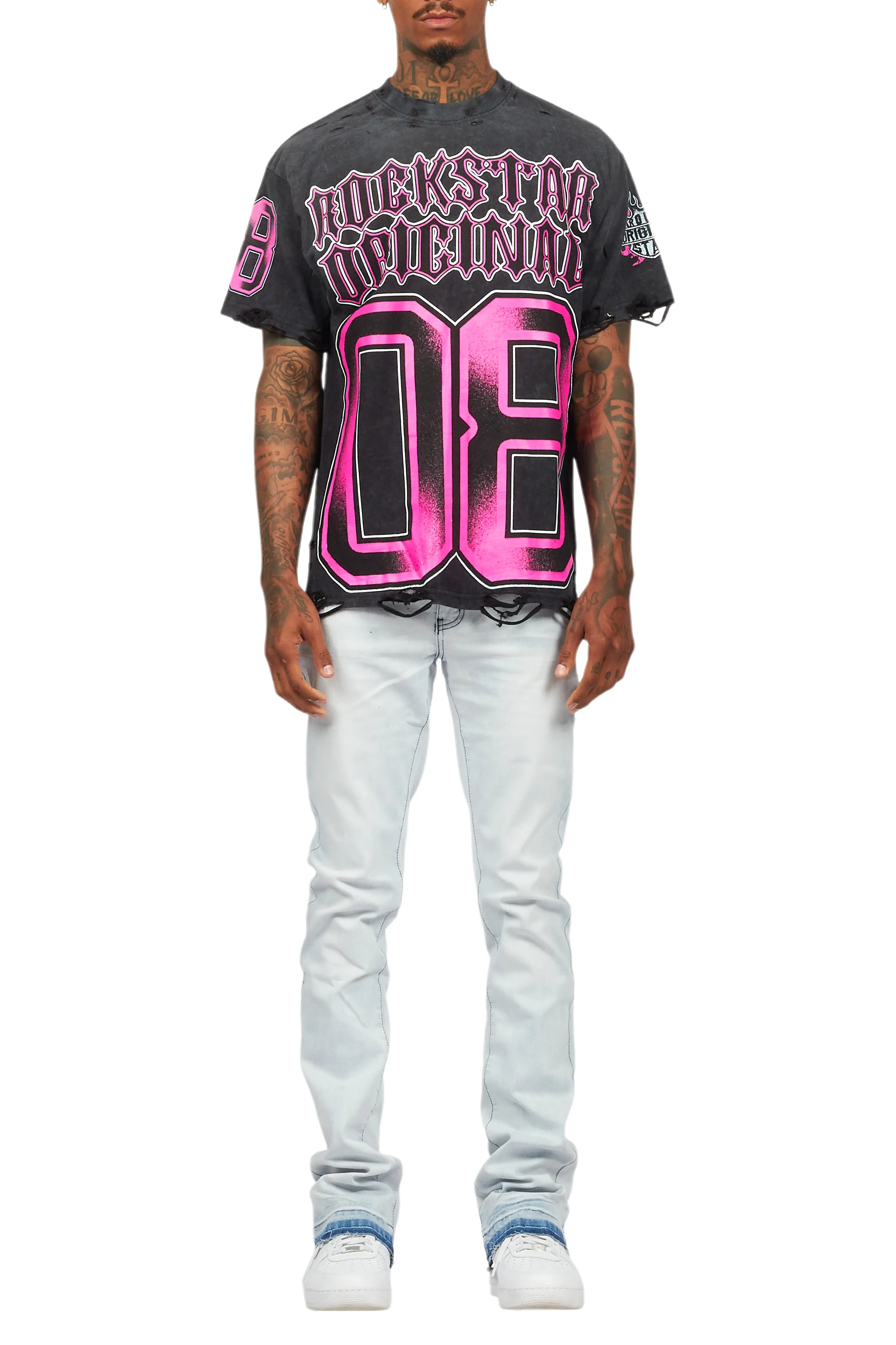 Dag Blue Stacked Flare Jean