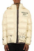 Raffer Beige Heavy Puffer Jacket