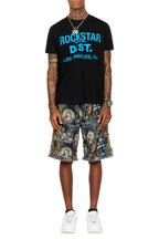 Tappy Black/Multi T-Shirt Short Set