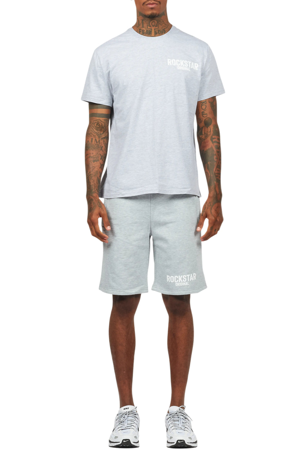 Sana Heather Grey Short Set