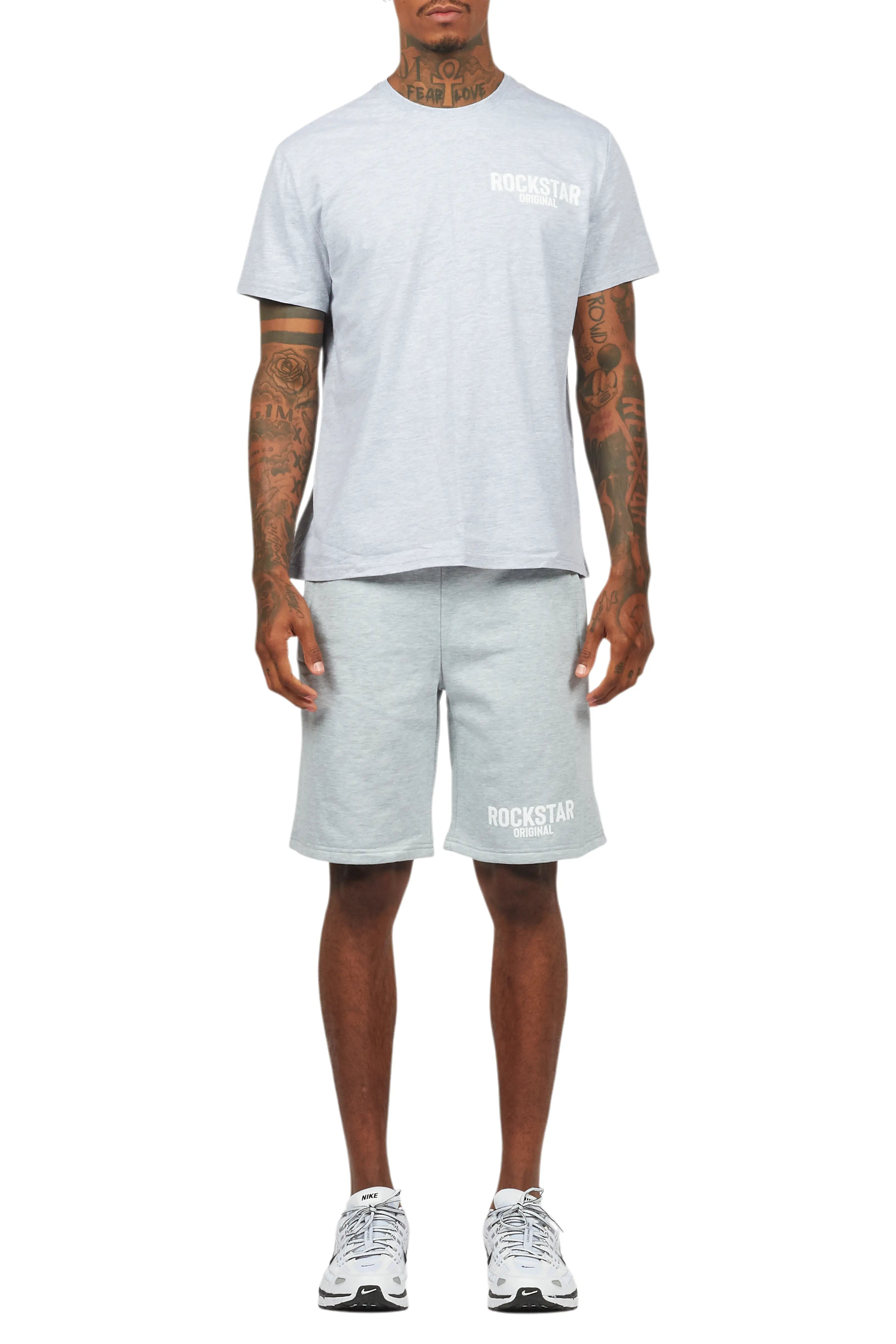 Sana Heather Grey Short Set