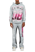 Theo Heather Grey Hoodie/Baggy Fit Track Pant Set