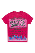Girls Bridgette Fuchsia/Black Graphic T-Shirt