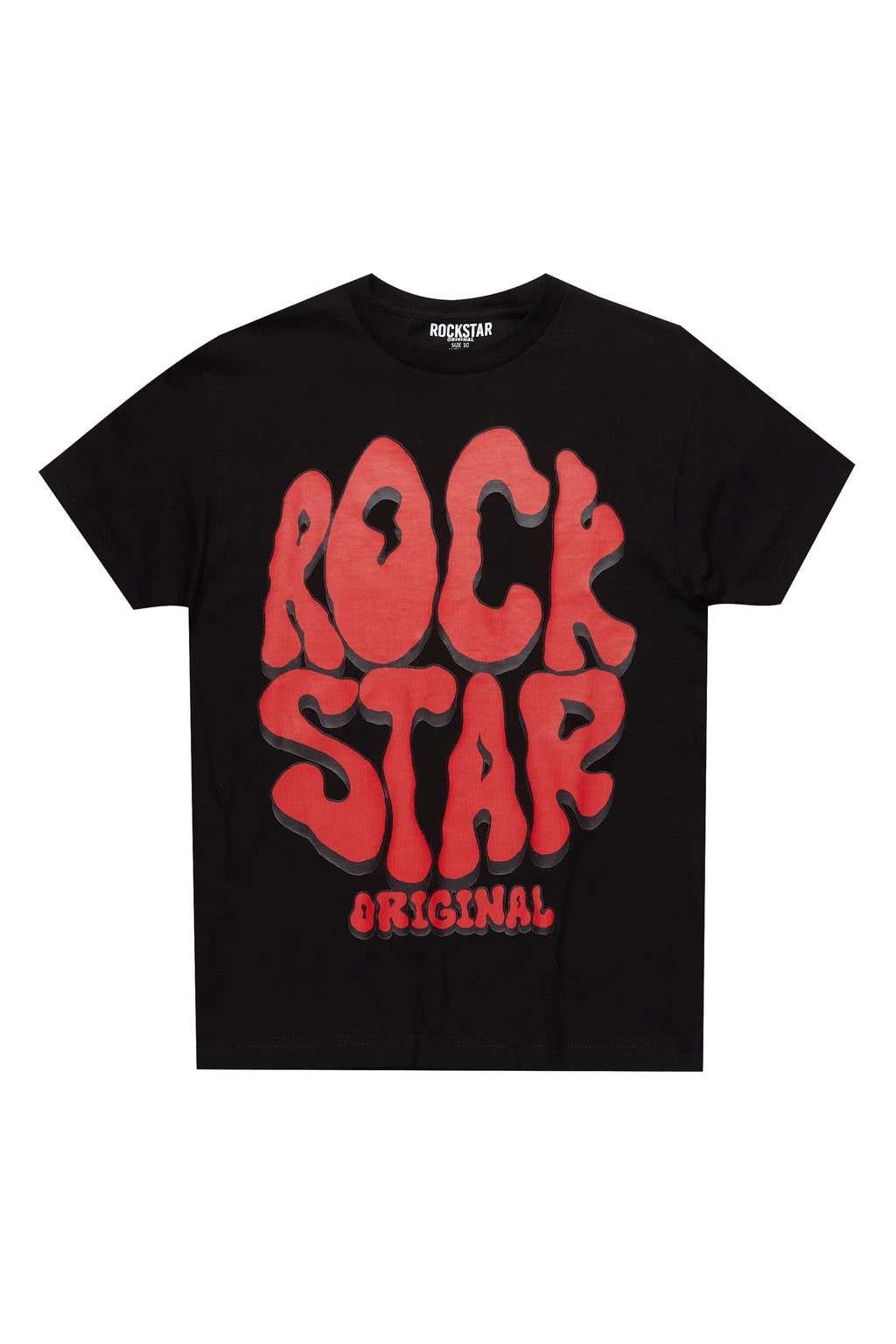 Boys Cass Black/Red Graphic T-Shirt