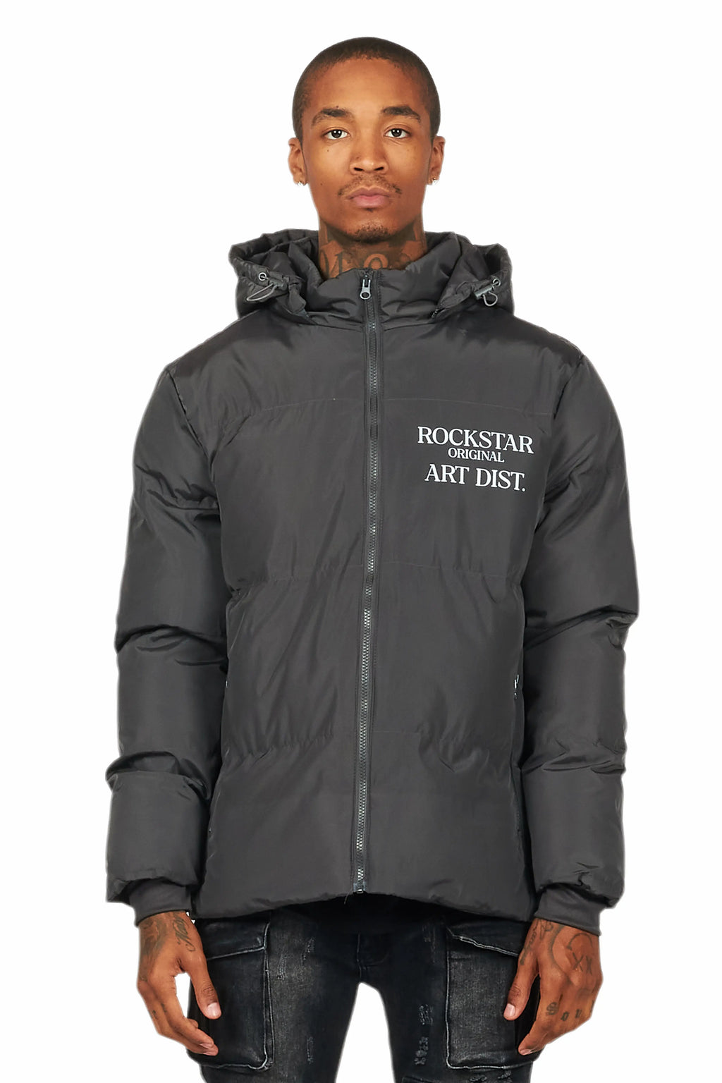 Briggs Charcoal Graphic Puffer