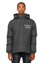 Briggs Charcoal Graphic Puffer