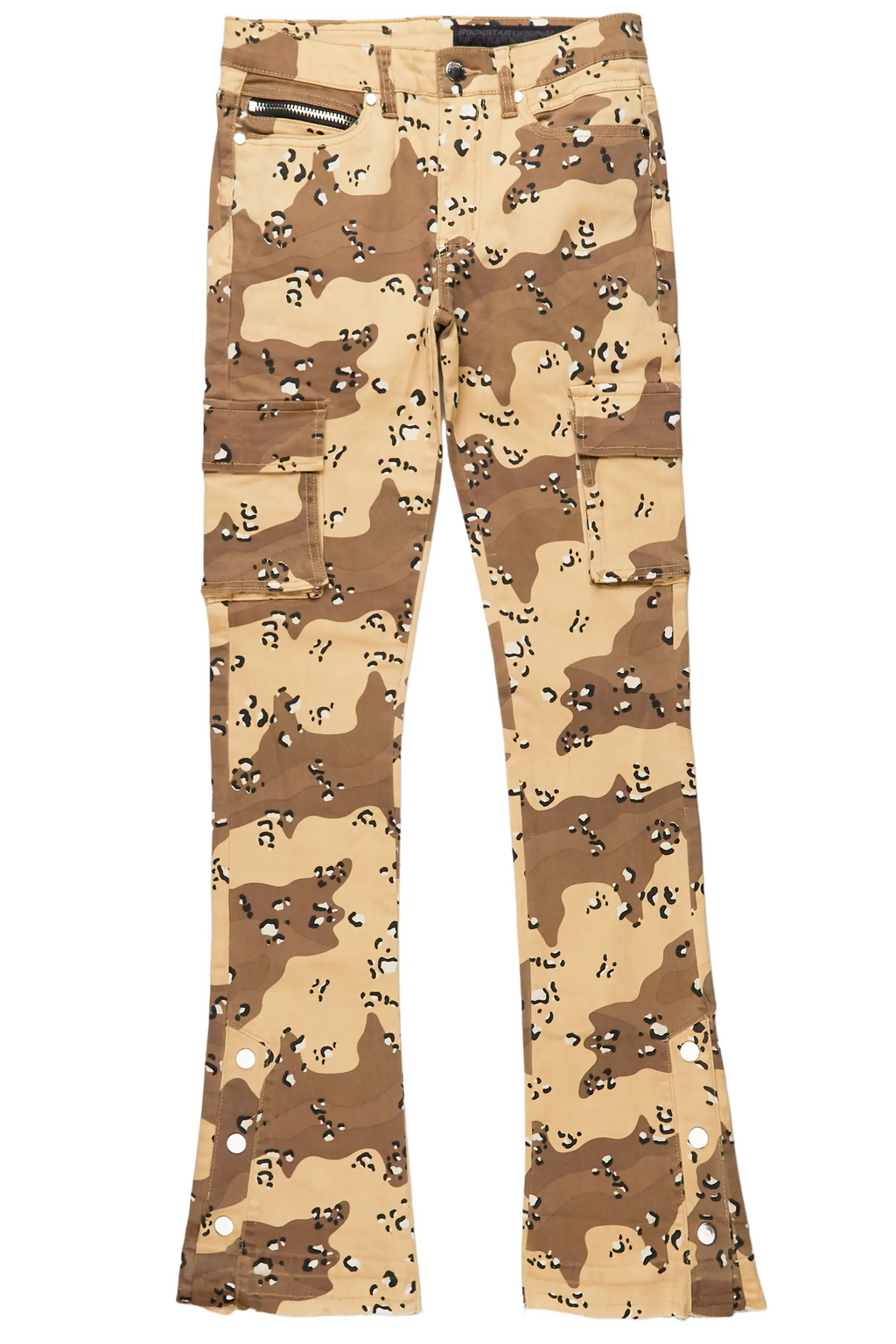 Waage Desert Camo Cargo Stacked Flare Jean