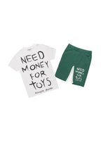 Boys M4 Toys White/Black T-Shirt/Short Set