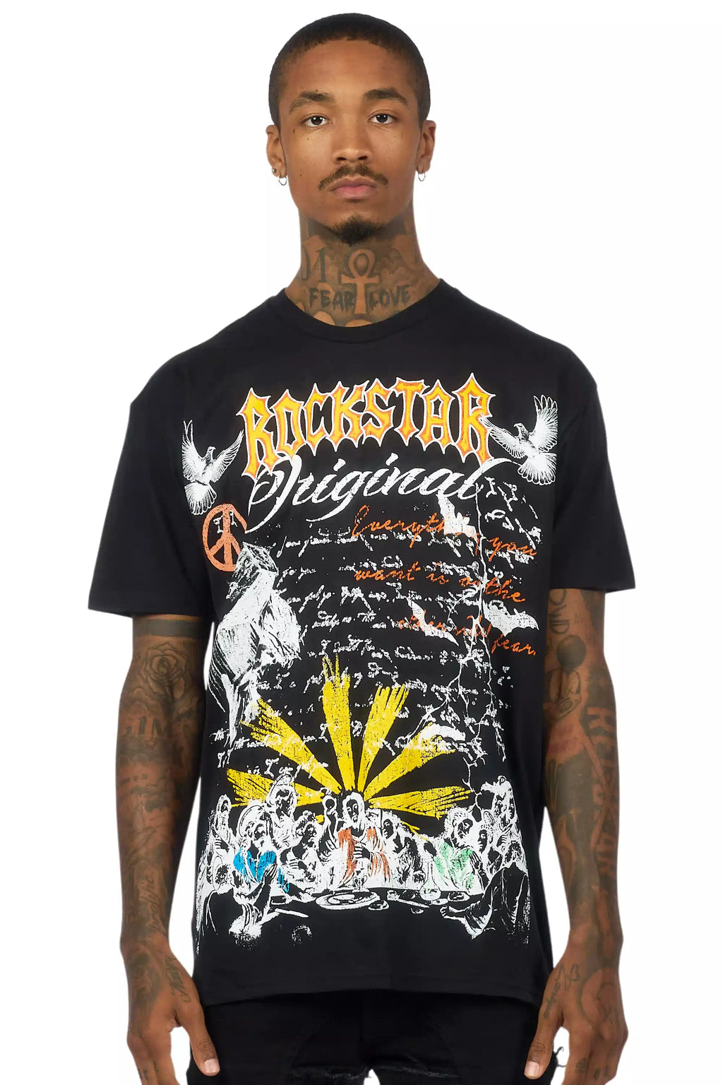 Super Sketch Black/Multi Oversized Graphic T-Shirt