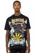 Super Sketch Black/Multi Oversized Graphic T-Shirt