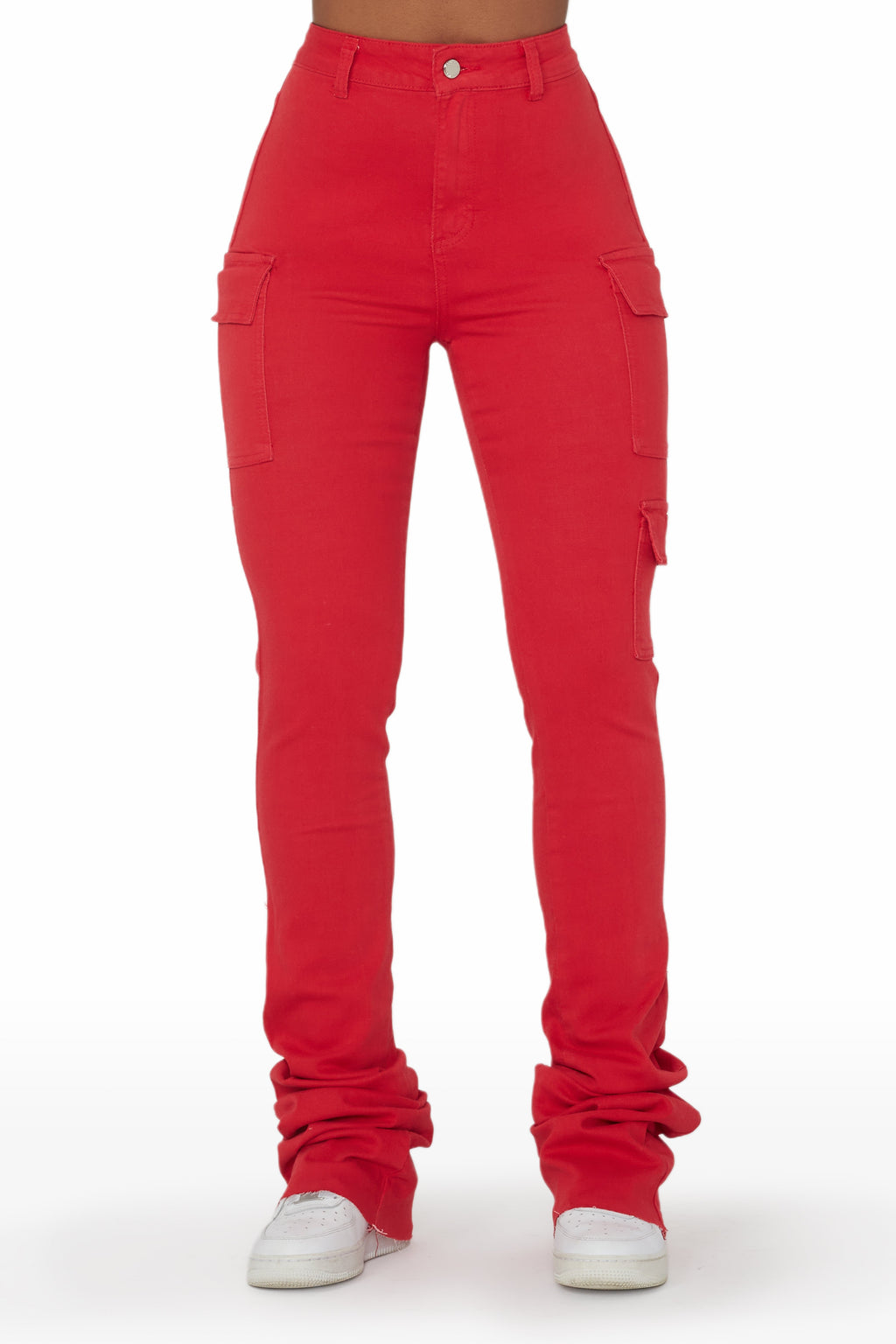 Vixen Red Cargo Super Stacked Jean