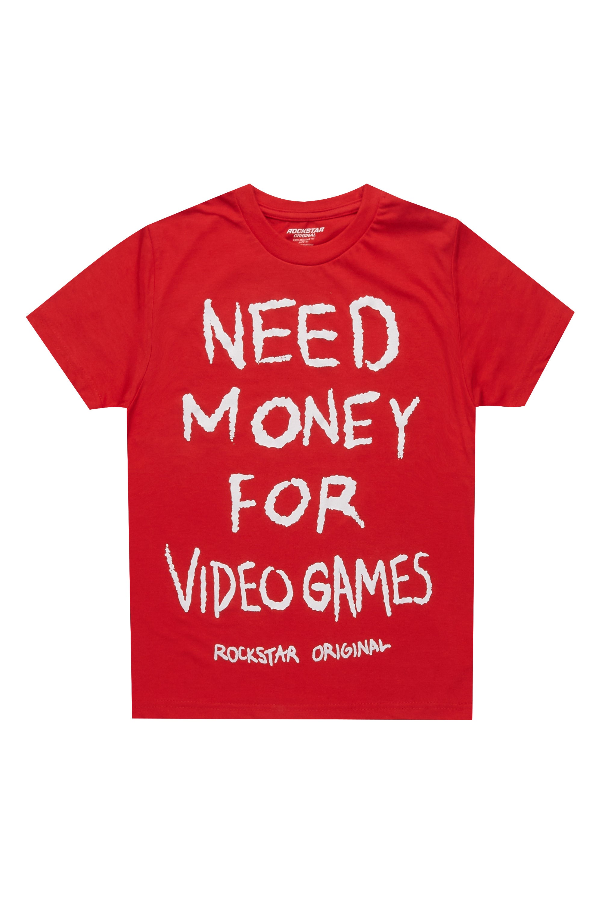 Boys M4 Video Games Red/White Graphic T-Shirt