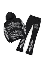 Akio Black Hoodie/Baggy Track Pant Set