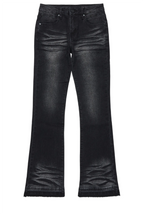 Boys Dag Dark Grey Stacked Flare Jean