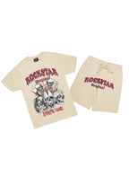 Tabor Beige T-Shirt/Short Set