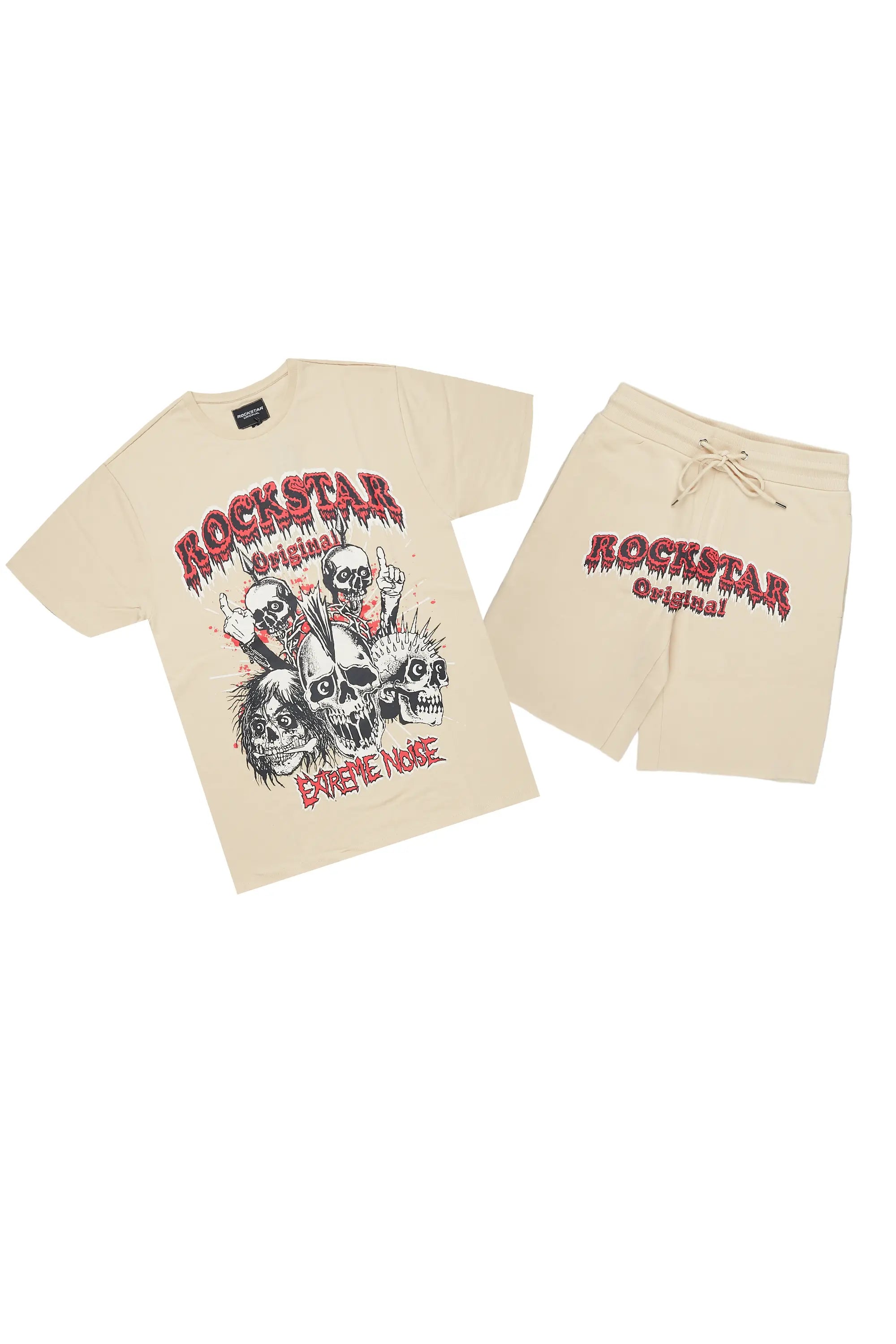 Tabor Beige T-Shirt/Short Set