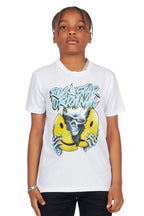 Boys Kai White Graphic T-Shirt