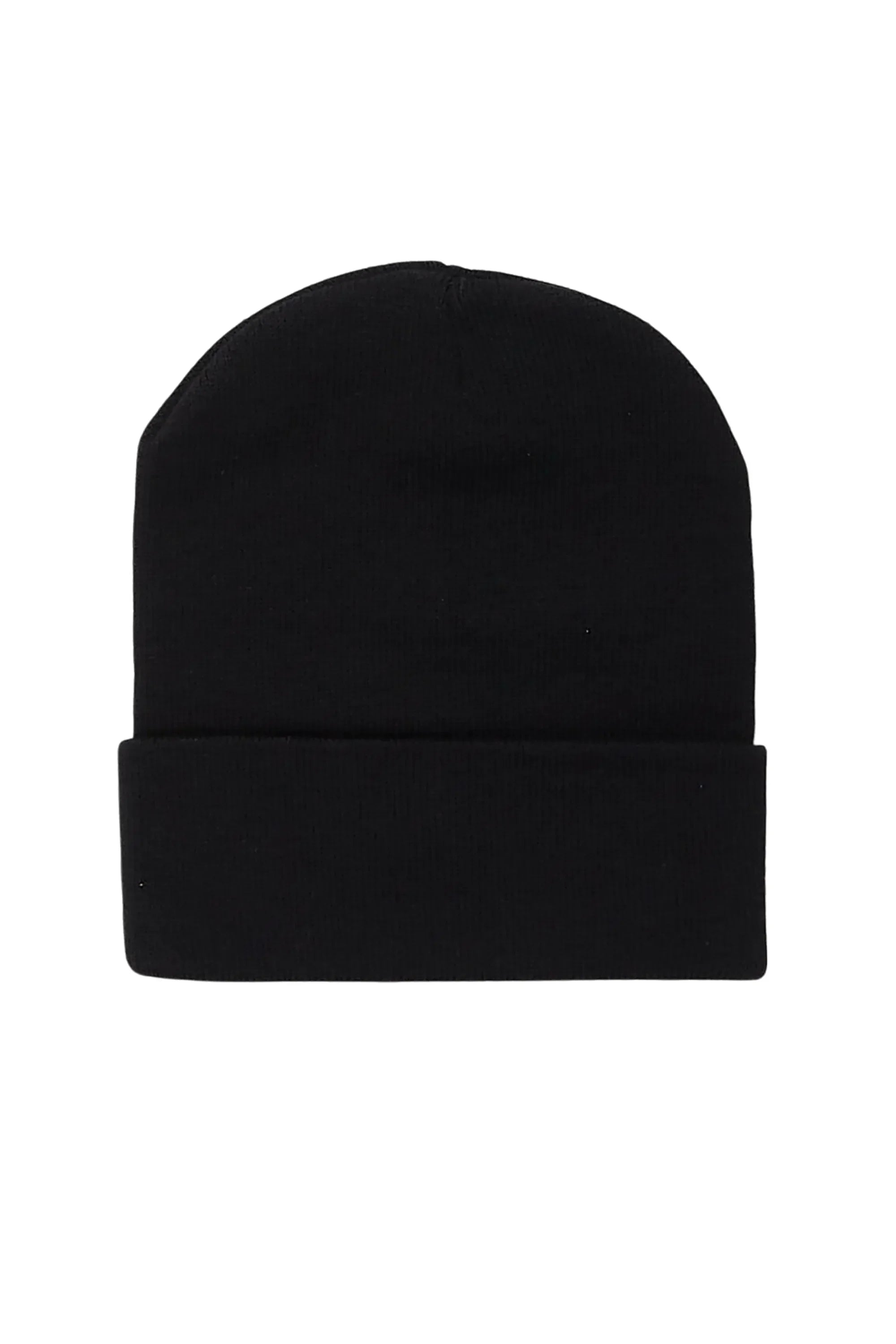 Womens Black Basic Beanie