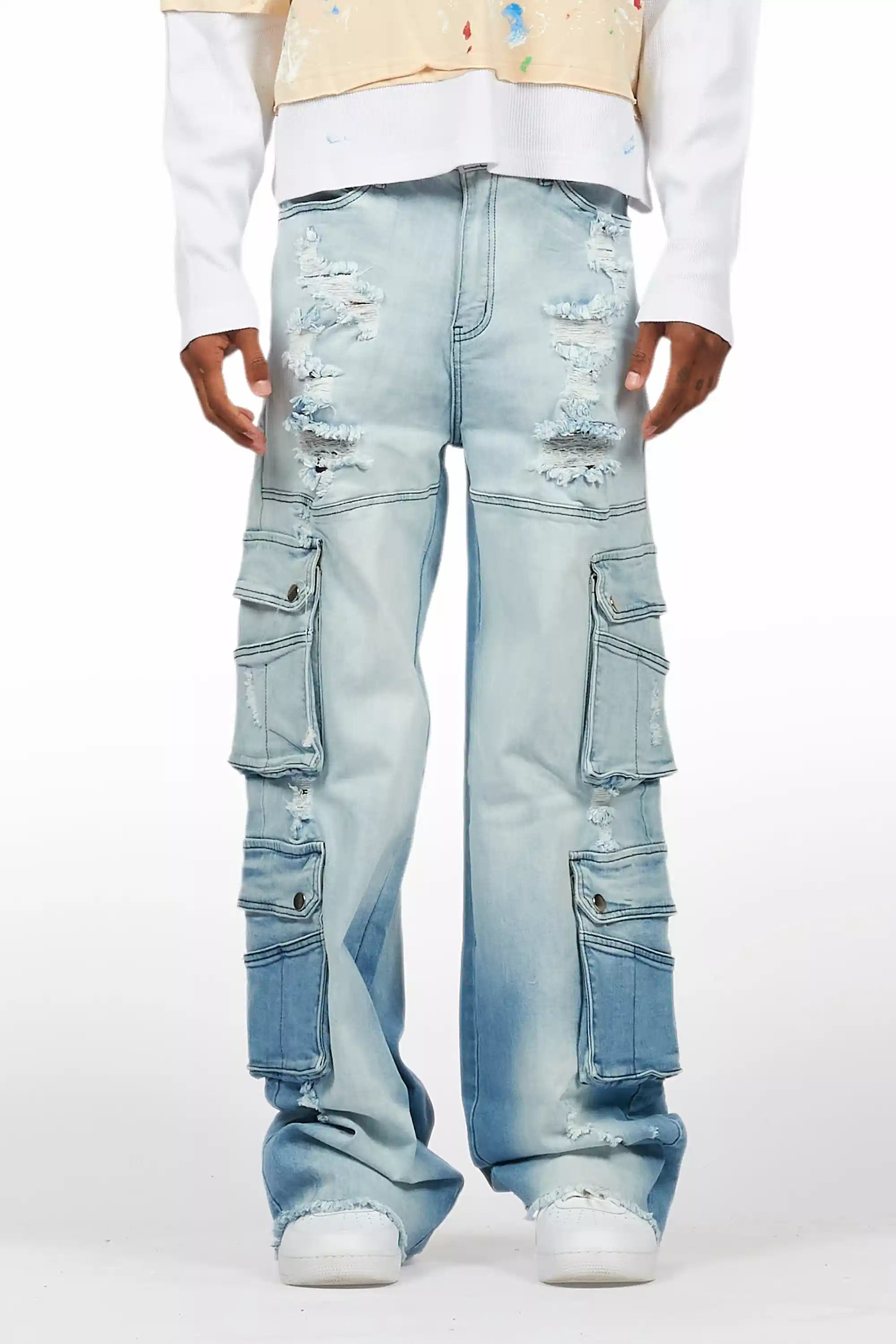 Keylor Light Blue Baggy Fit Jean