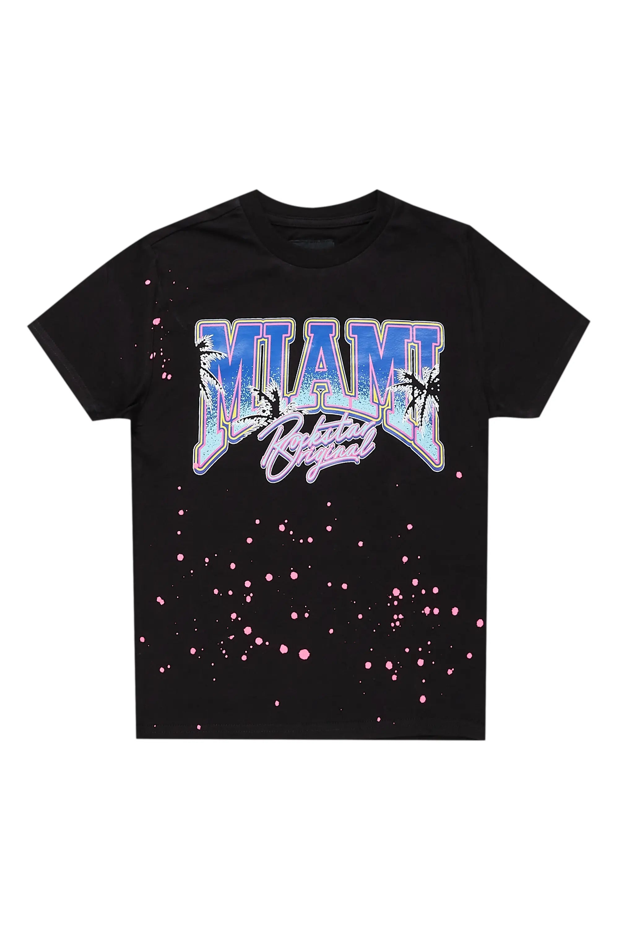 Girls Braulia Black Graphic T-Shirt