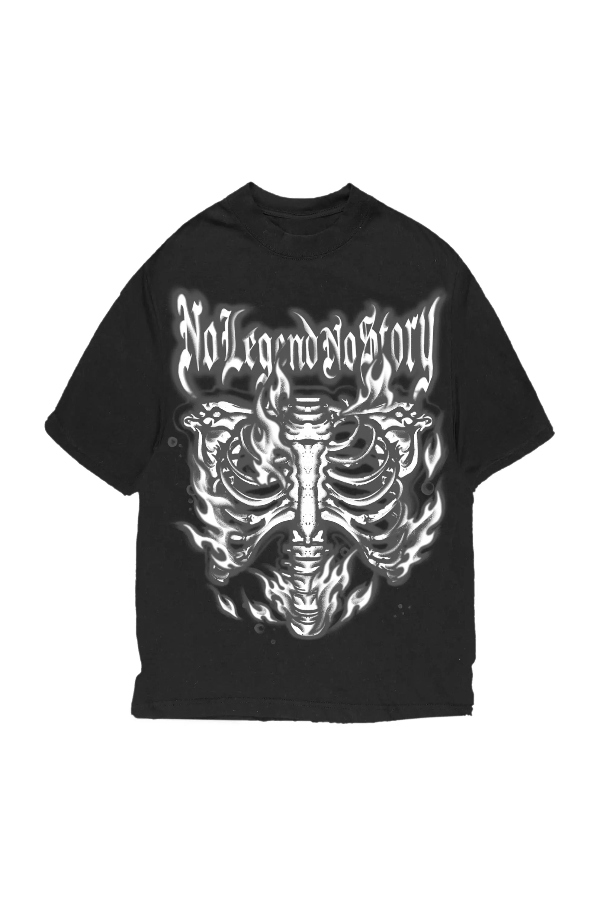 Skelly Black Oversized Graphic T-Shirt