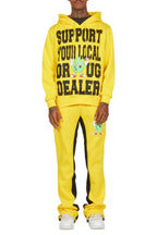 Tarl Yellow Hoodie/Baggy Track Pant Set