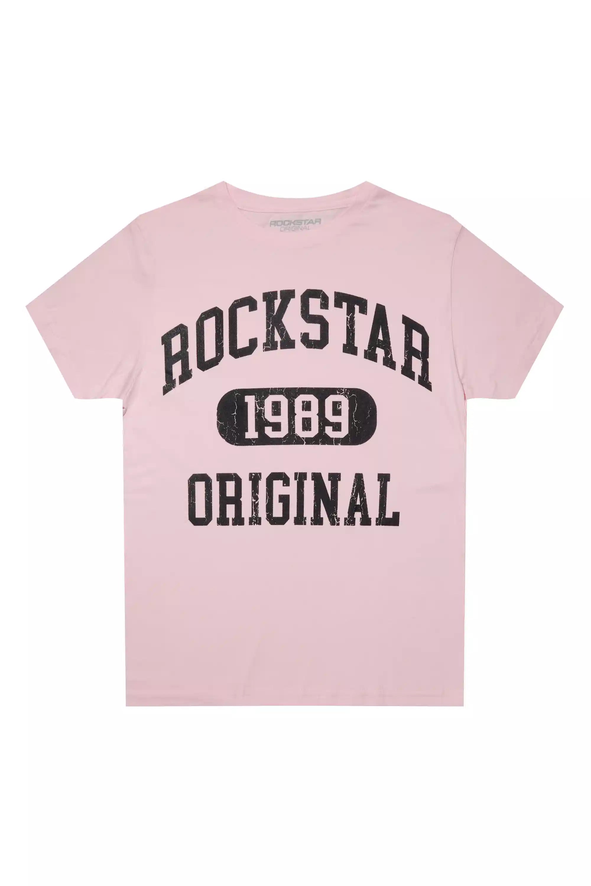 Girls Members Pink/Black Graphic T-Shirt