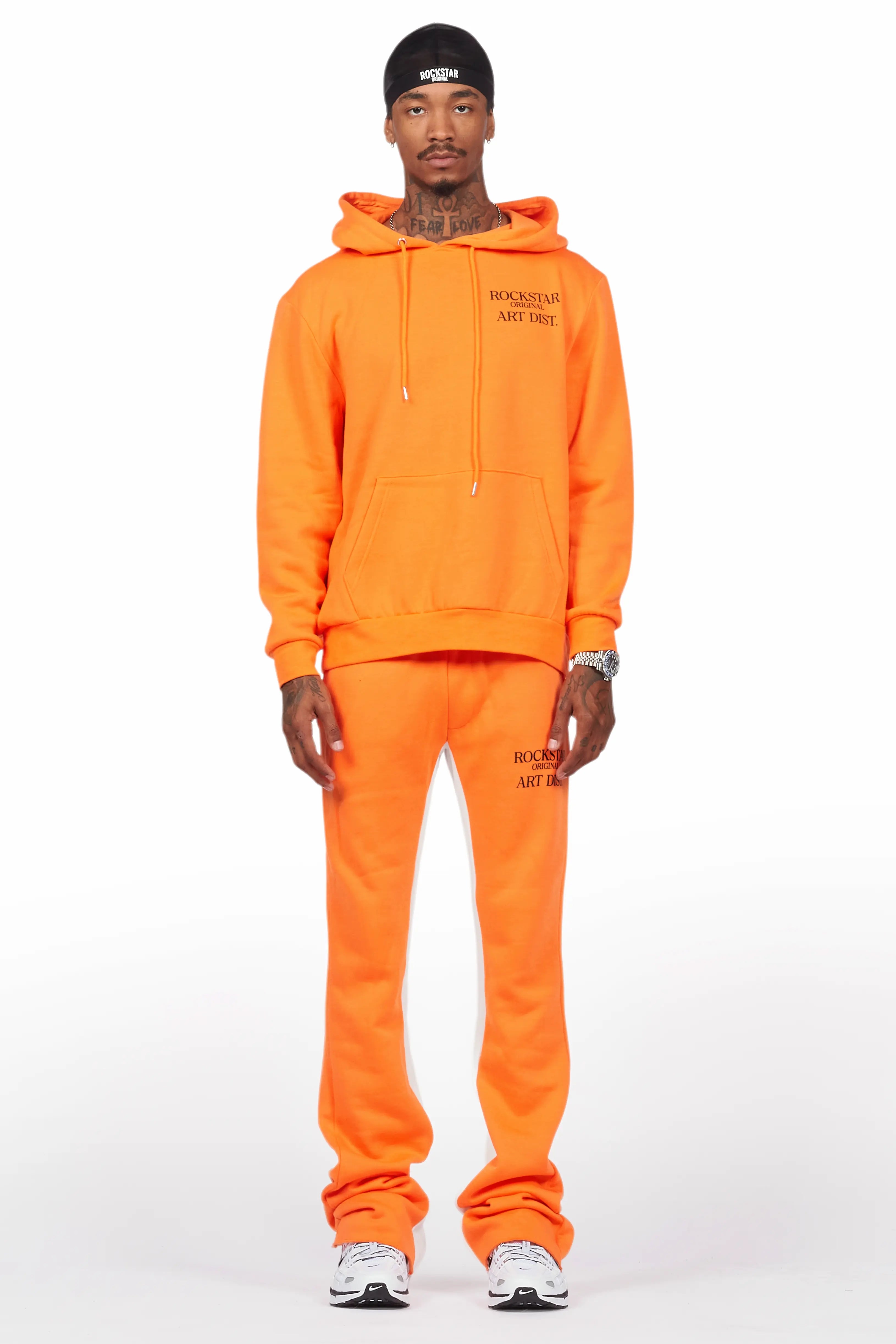 Briggs Orange Hoodie/Baggy Fit Pant Set