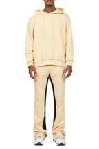 Basic Beige Hoodie/Baggy Track Pant Set