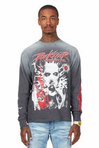 Mercy Charcoal Long Sleeve Graphic T-Shirt
