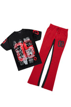 Grill Black T-Shirt/Baggy Stacked Pant Set
