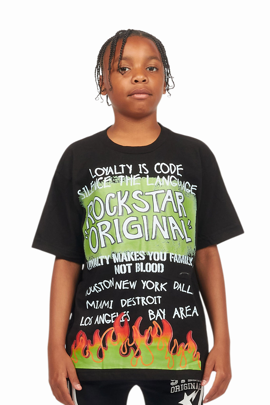 Boys Beno Black Graphic T-Shirt