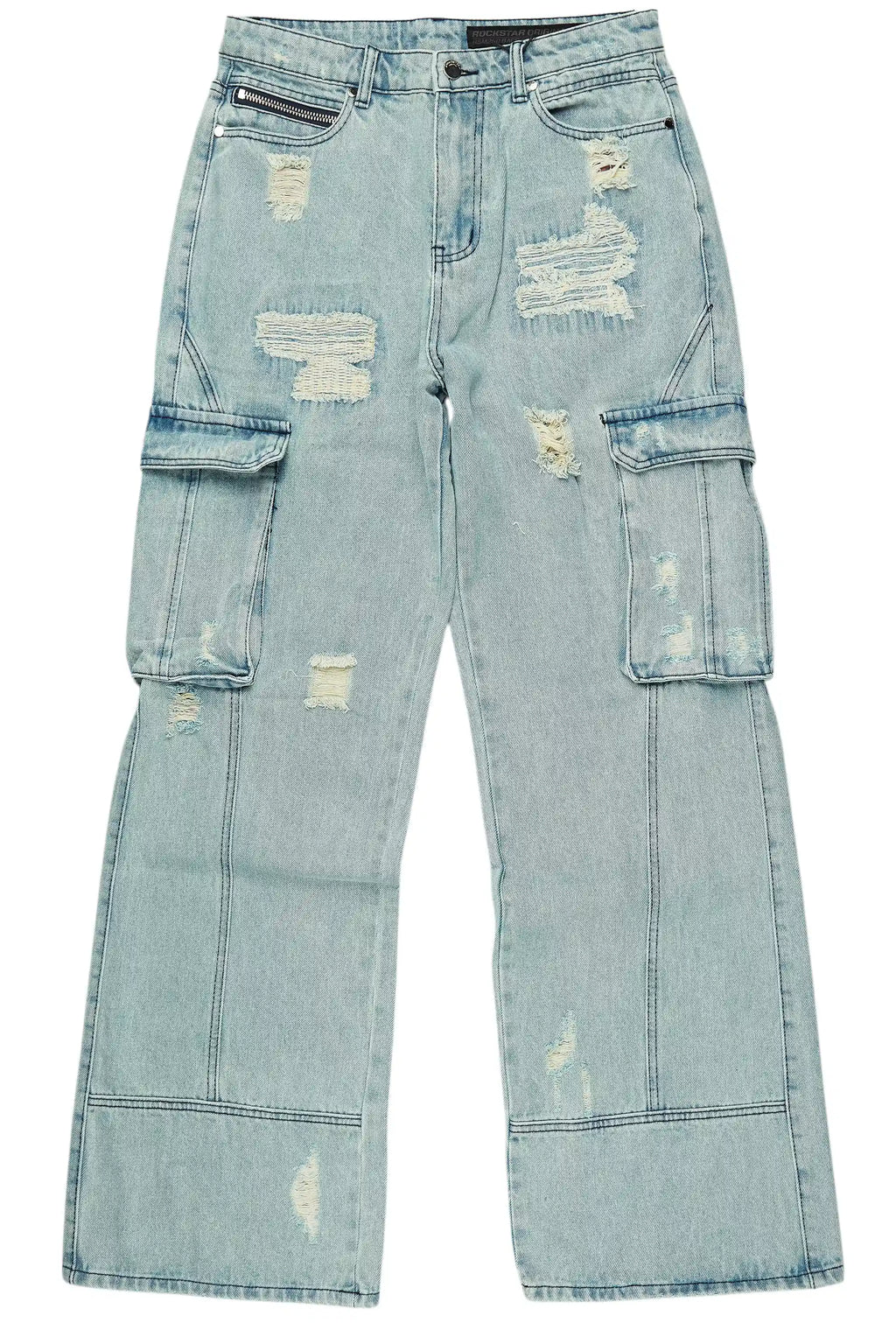 Nand Light Blue Baggy Cargo Jean
