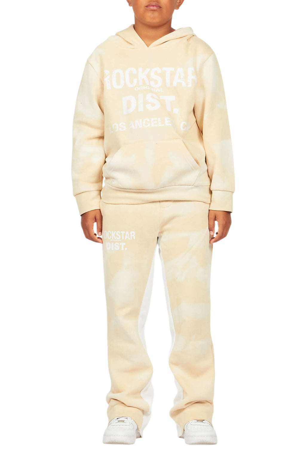Boys Nelly Beige Baggy Fit Track Set