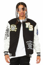 Rush Black/White Varsity Jacket