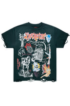 Shoota Dark Green/White Oversized Graphic T-Shirt