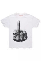 Ummar White Oversized Graphic T-Shirt