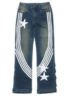 Girls Jaziya Dark Wash Stacked Jean