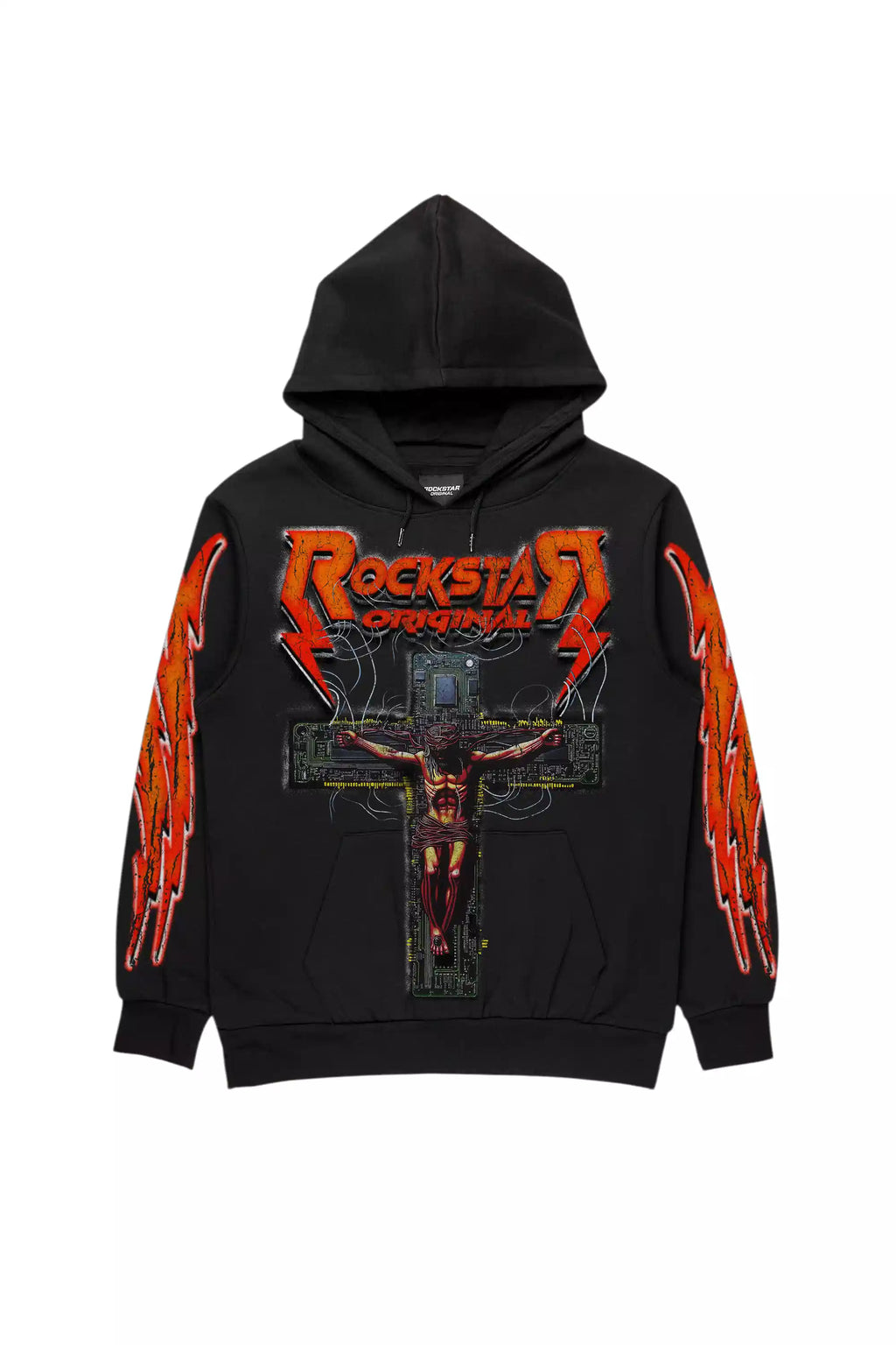 Sarena Black Graphic Hoodie