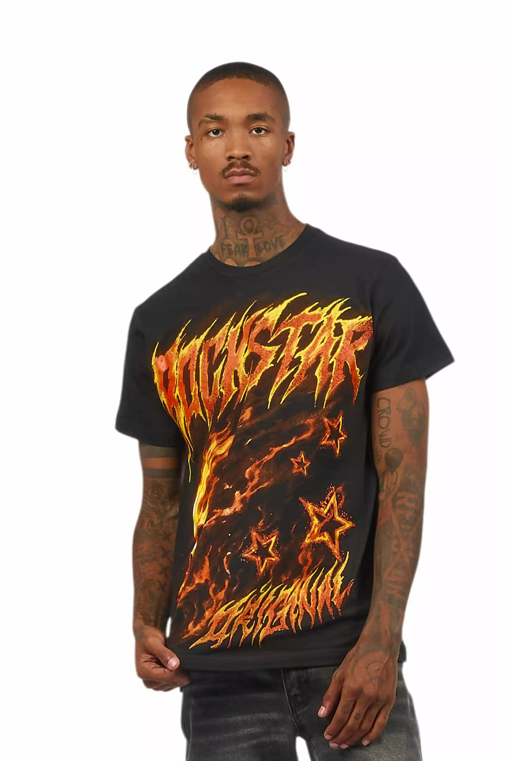 Nelz Black Graphic T-Shirt