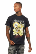 Metallica Shortest Straw Black/Red Graphic T-Shirt