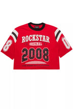 Jaren Red Boxy Crop T-Shirt