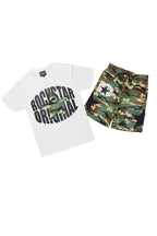 Sarge White/Camo T-Shirt/Short Set