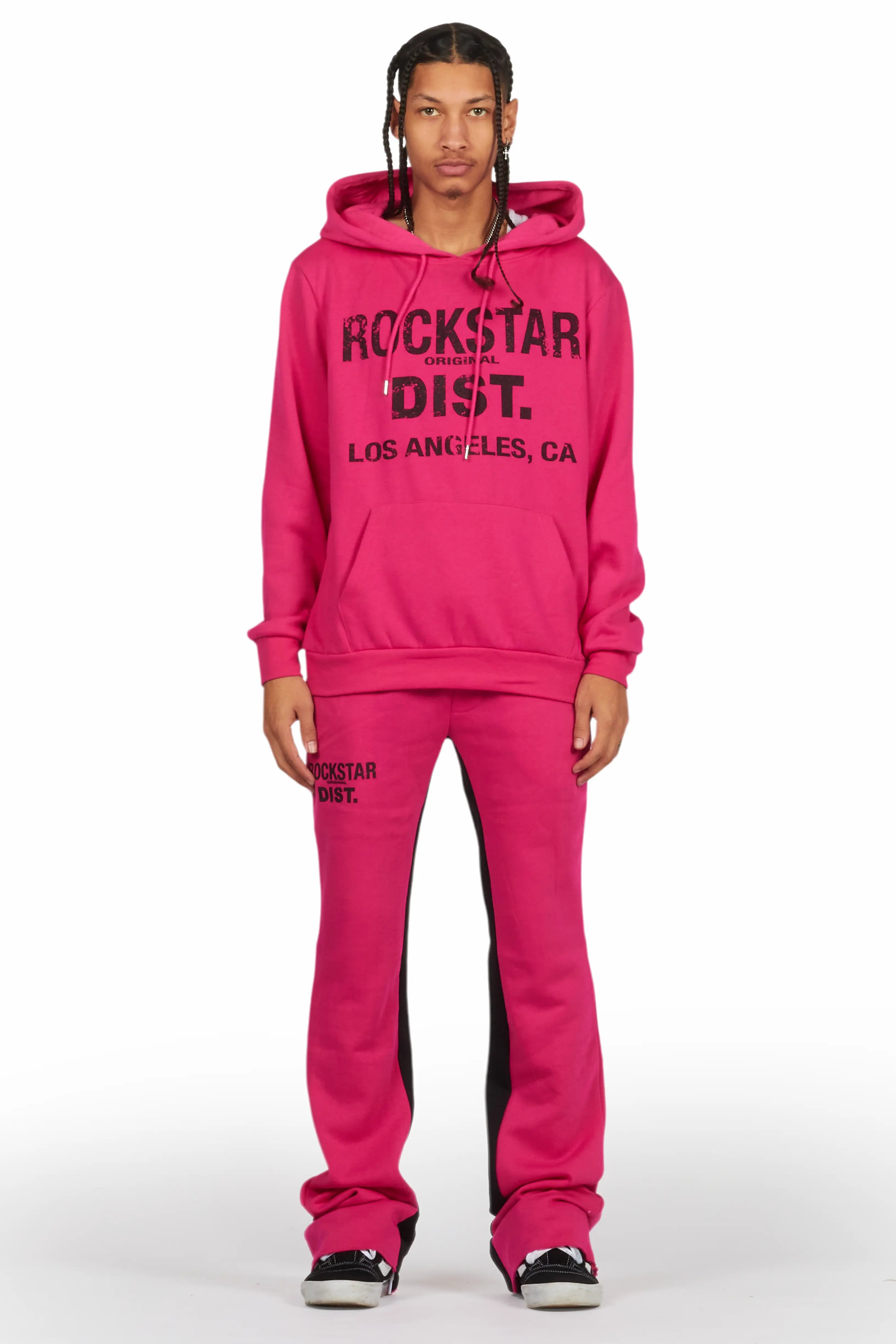 Lake Fuchsia Hoodie/Baggy Track Pant Set