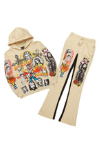 Santos Beige Hoodie/Baggy Track Pant Set