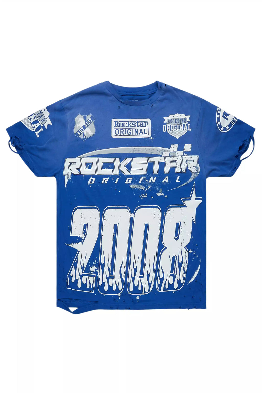 Esha Royal Blue Oversized T-Shirt