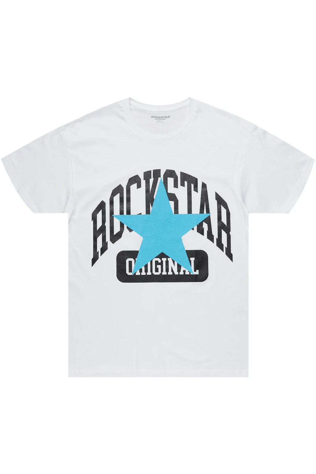 Dash White/Blue Graphic T-Shirt