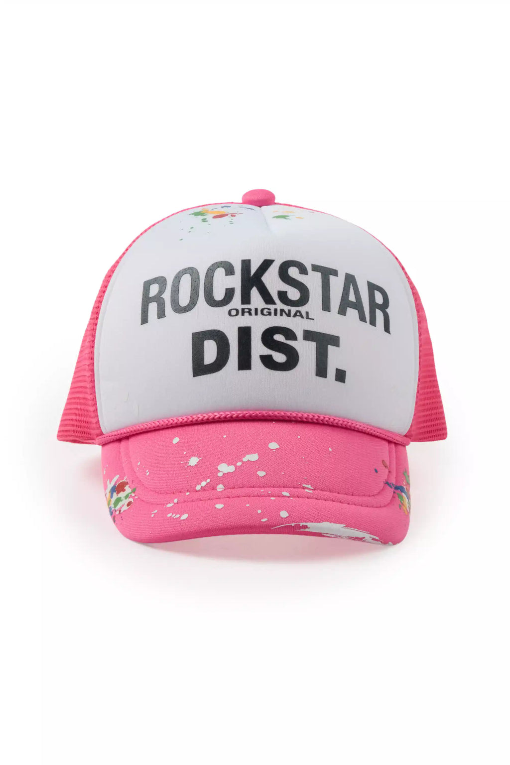 Boys Neptune White/Hot Pink Trucker Hat