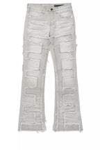 Boys Shake Light Grey Stacked Flare Jean